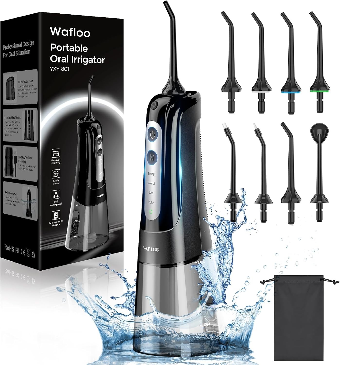 Y801 Water Dental Flosser Black