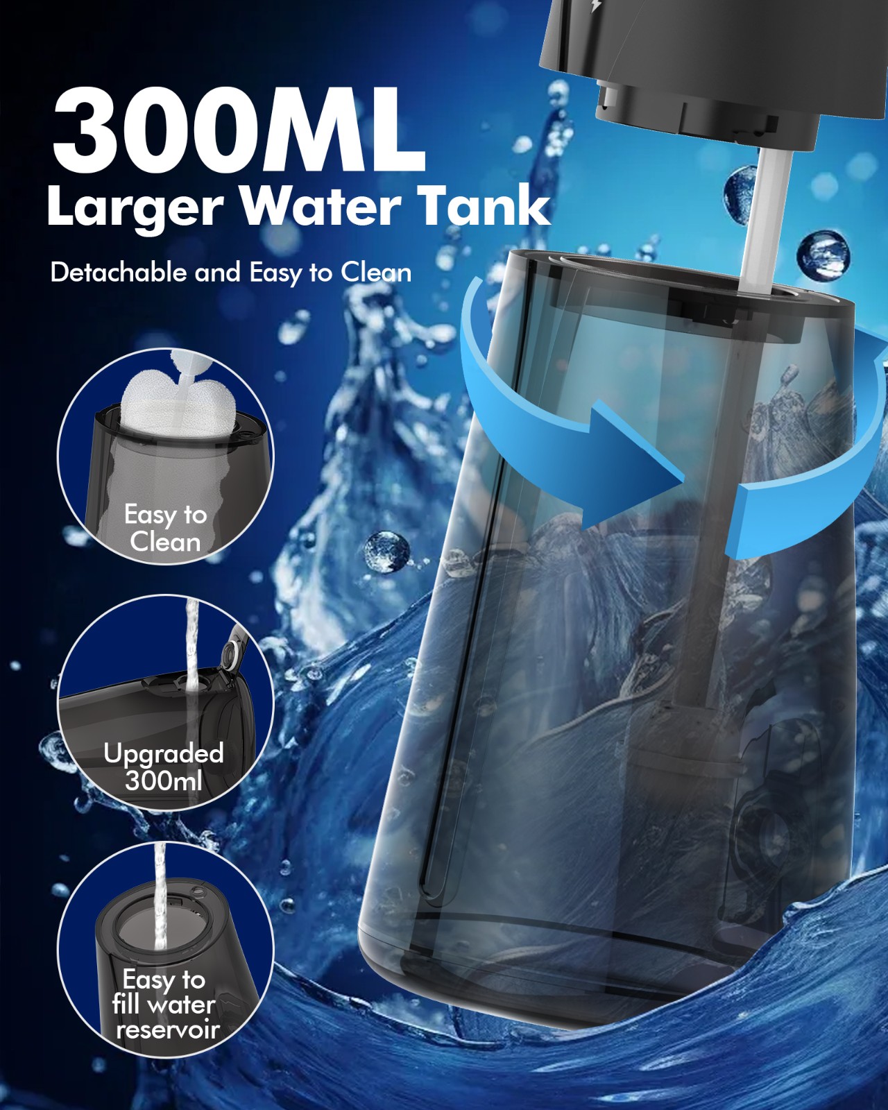 Y206 Water Flosser Black