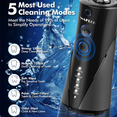 WAFLOO Professional Cordless Water Dental Flosser Y206B