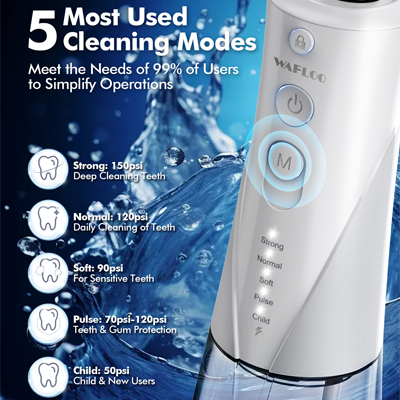 WAFLOO Professional Cordless Water Dental Flosser Y206W